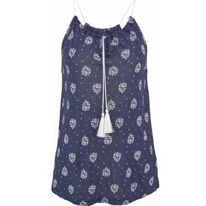 Blue with white accent tank top. Size small!